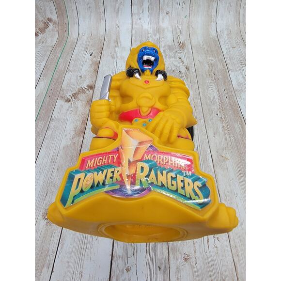 Vintage 1994 Saban 7” Vinyl Mighty Morphin Power Rangers Goldar CoinBank No Plug - Picture 7 of 7